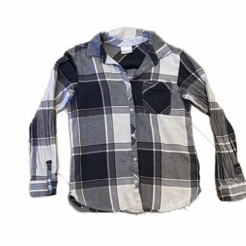 Columbia Black & Grey Flannel Size Small